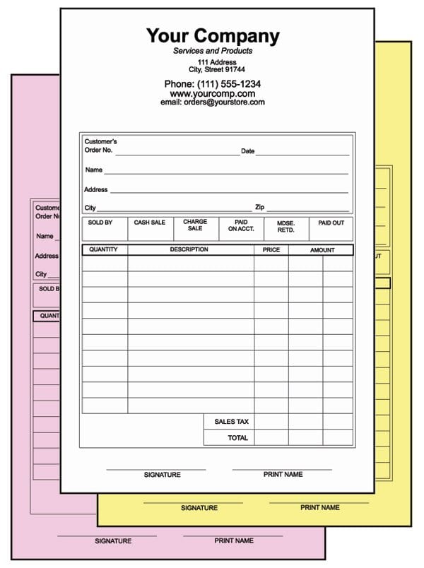 NCR Pads – House of Print inc Grosvenor